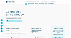 Desktop Screenshot of newfallsdentalgroup.com